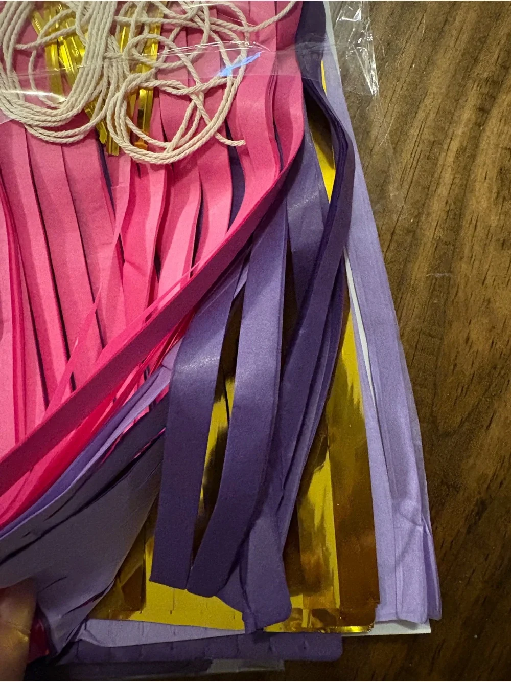 DIY Tissue Paper Tassel Garland